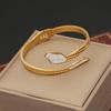 Eis Süßes Voll Diamant Schlangenarmband mit Zirkonia-Blumen – Edelstahl Europäischer & Amerikanischer Modeschmuck