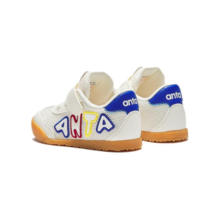 Anta Fashionable Versatile Non-Slip Wear-Resistant Low-Top Toddler Shoes Baby Sneaker White Blue 312430022-1