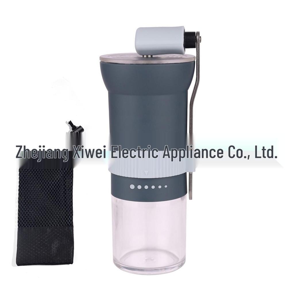 Compact Hand-Crank Coffee Grinder - Portable Manual Ceramic Burr for Home Use