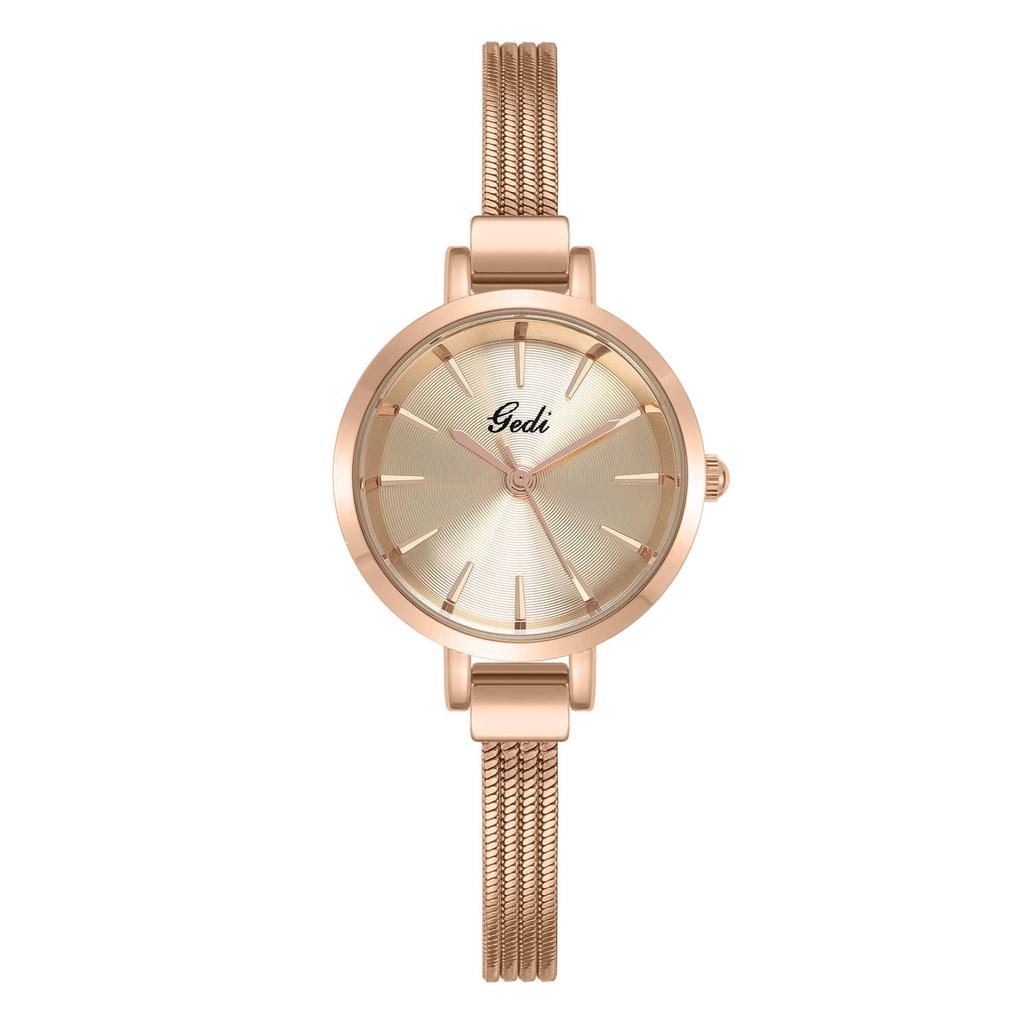 Simple And High-Value Creative Small Plate With Quartz Waterproof Women'S Student Niche Stainless Steel Watch