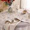 Cream Style Plain Square Tablecloth Dormitory Round Table Lace Combination Cover Cloth Light Luxury Decorative Table Mat
