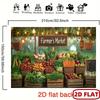 2D Country Farmer's Market Backdrop, Food Photography and Party Background