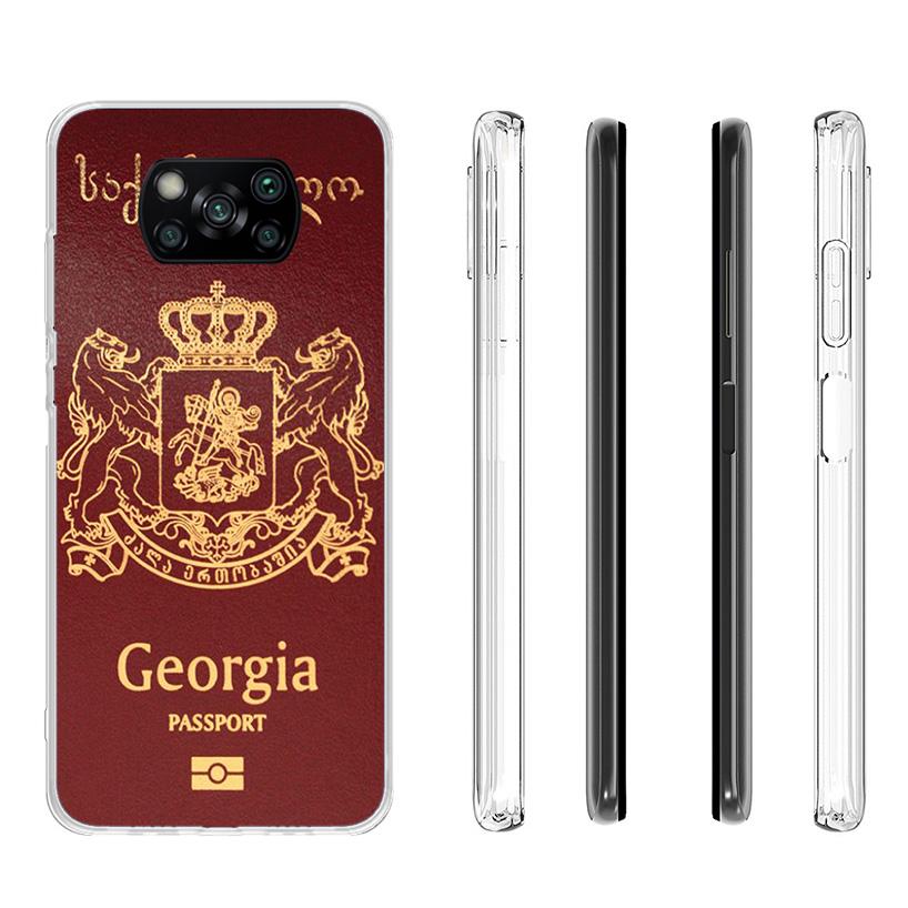 Georgia Flag Cover Phone Case For Xiaomi Poco F7 Ultra X7 X6 X5 Pro M7 Redmi 15C 15 13C 13 12C 12 10C 10 9A 9C 9T 9 Shell Poco X