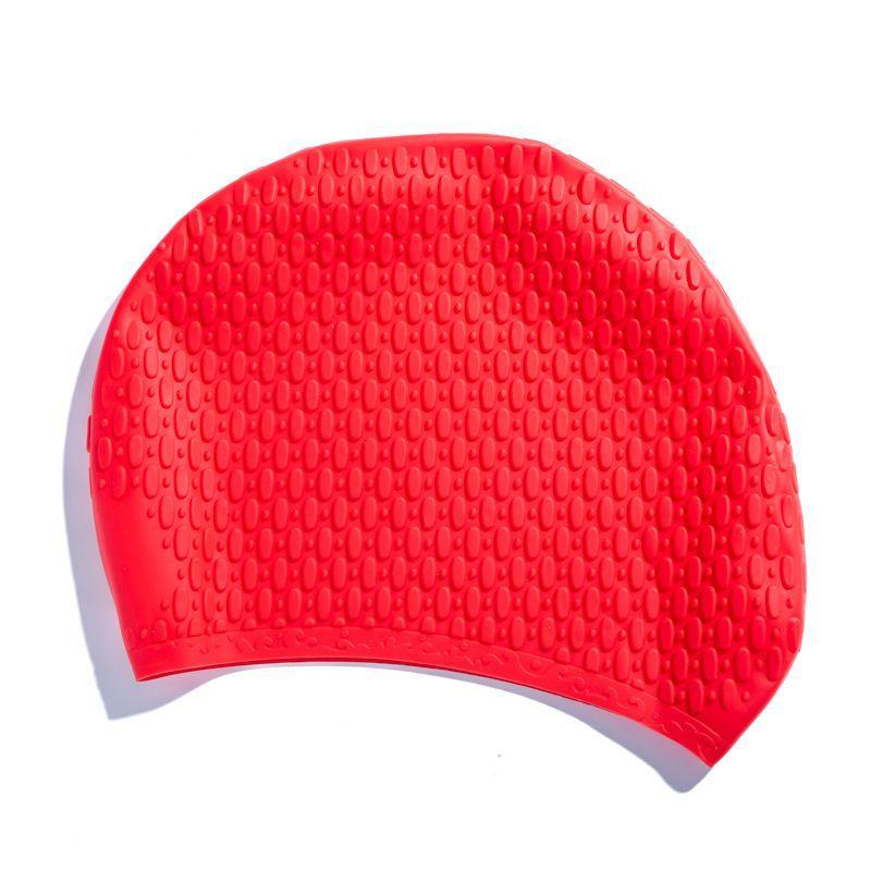 Silicone Swimming Cap Fit For Adults Waterproof Ear-Protecting Comfortable High-Elasticity Water Swimming Cap Swim Caps Fit For Women