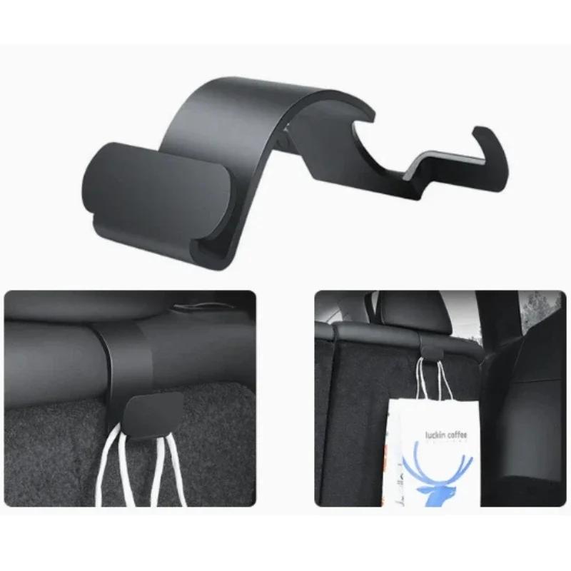 2pcs Car Trunk Hooks for Tesla Model 3 Y Back Seats Hook Trunk Organizers Trunk Storage Hanger Hook Auto Interior Accessories