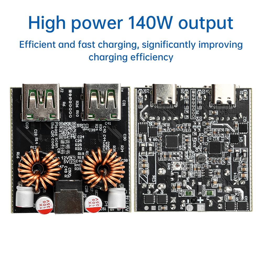 PD140W /100W Fast Charging Module Full Protocol DIY Motherboard intelligent Desktop Charger supports PD QC AFC FCP VOOC