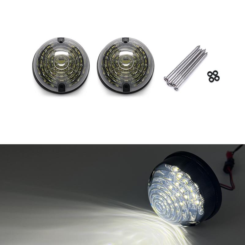 

For Land Rover Defender 1983-2016 Smoked Lens Upgrade Complete Kits LED Rear Tail Lamp Fog Reverse Front Side Indicator Light