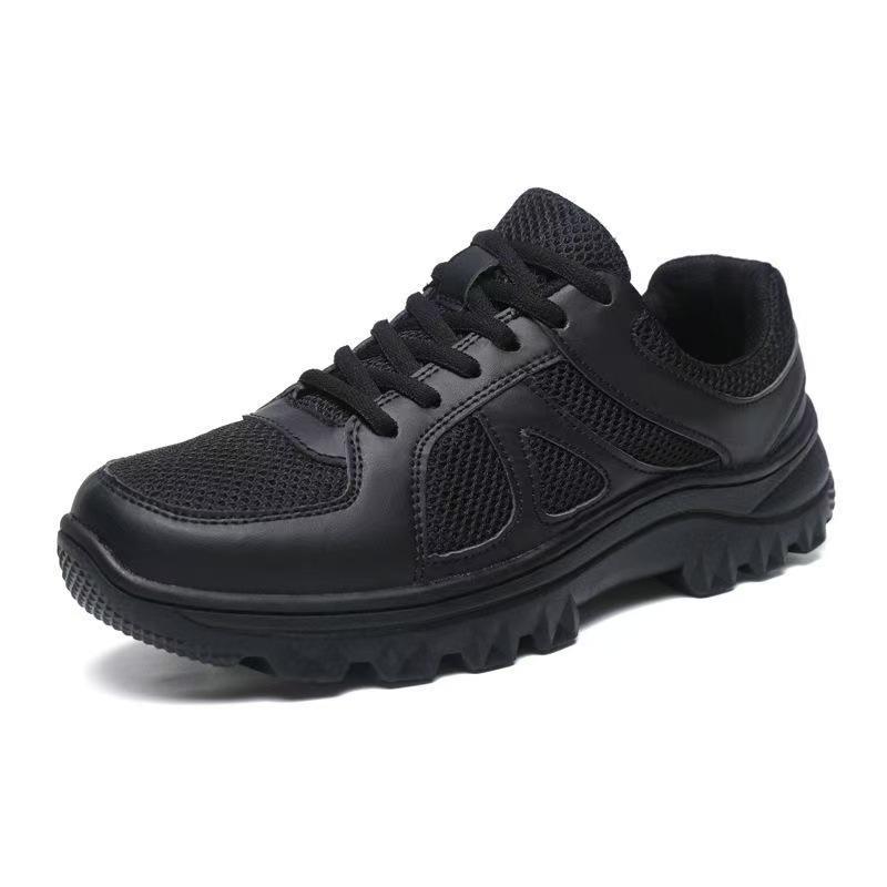 Spring New Fire-fighting Black Training Shoes, Light, Wear-resistant, Comfortable and Breathable Outdoor Simple Low-top Versatile Casual Shoes
