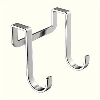 Heavy Duty Double S-Shaped Hooks | Easy-Install Rust-Resistant Polished Wall Hooks for Kitchen & Living Room, Multi-Purpose Home Storage Solution