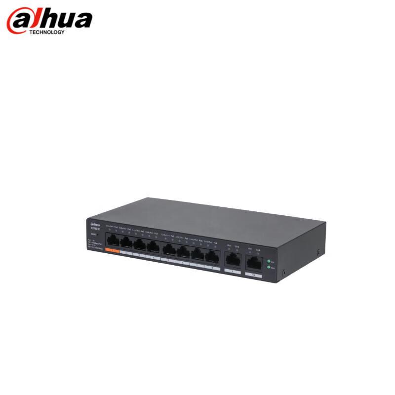 

Dahua 8-Port Fast Ethernet + 2-Port Gigabit Uplink Cloud Managed PoE Switch