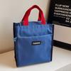 Textbook Handbag Casual Simple Canvas Bag Commuting Tote Bag Handbag Large Capacity File Bag