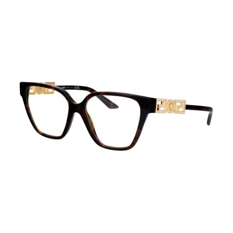 Versace Personalized Design Acetate Cat Eye Optical Frame Women's Tortoiseshell 27630677 0VE3358B108-Tortoiseshell 54