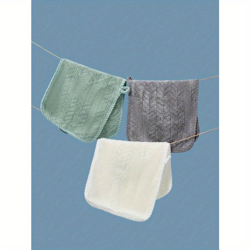 1 Pc Wheat Absorbent Quick Dry Coral Fleece Face Towel Home Bathroom Decor