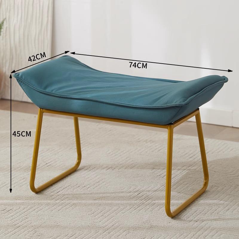 Foldable Multi-Color Footstool, Modern Entryway & Office Ottoman for Shoe Changing &Nap Support, Compact Space-Saving Home Decor