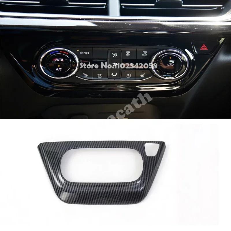 LHD ABS carbonfiber For Chevrolet Trax 2024+ Air Condition Outlet Console Gear panle Head Window swtich handle Panel Accessories