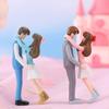 Miniatur Paar Figur Mikrolandschaft Ornament Zubehör Haushalt für Weihnachten Valentinstag Party Dekorationen
