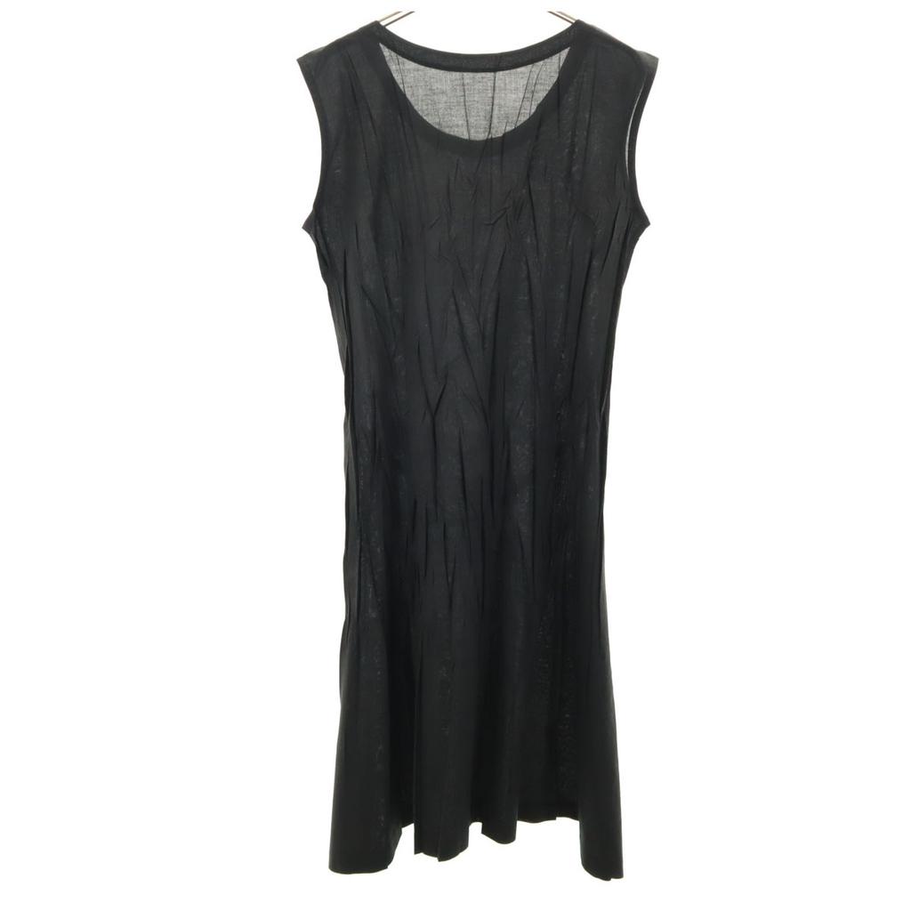 PLEATS PLEASE Made In Japan No Sleeve One Piece 3 Black Women Used