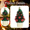 Christmas Tree Statue Artwork Birthday Gift Decorative Figurine Ornament for Cabinet Office Living
