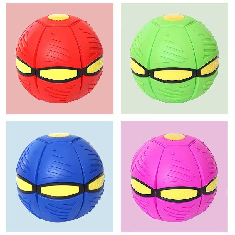 Outdoor Sports Toys Flying Saucer Ball Magic Deformation Foot Pressure Venting Ball Pet Flying Disc No Light Children's Gift