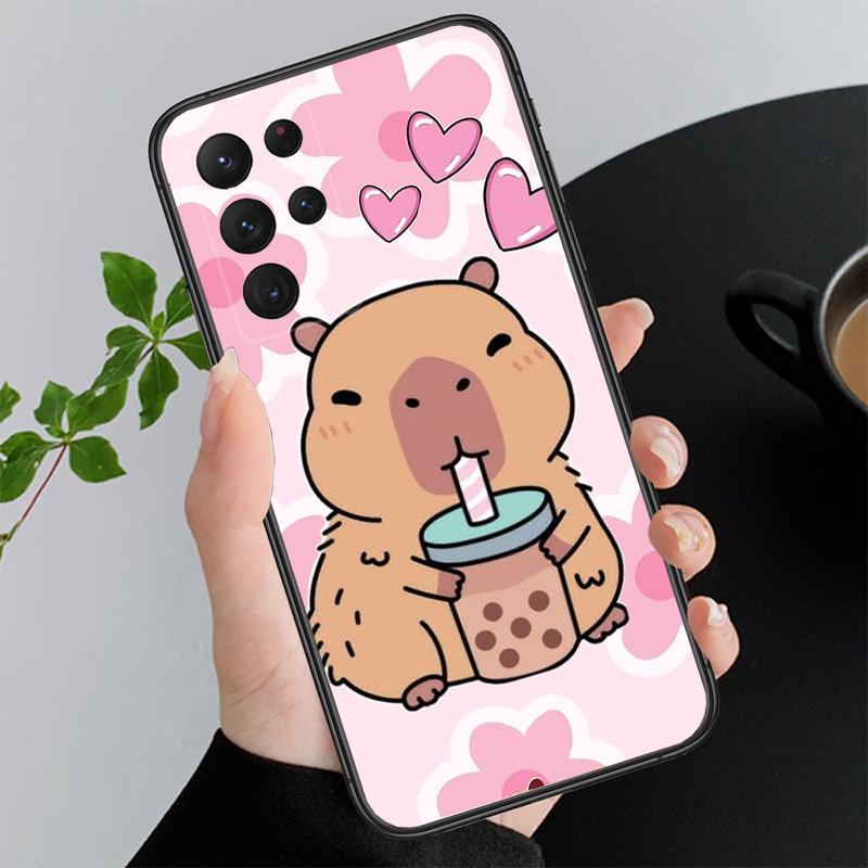 Cartoon Cute Capybara Phone Case For Samsung A55 A16 A56 A36 A35 A15 A53 A54 A33 A34 A25 A05S A52 A52S A14 A24 A26 A71