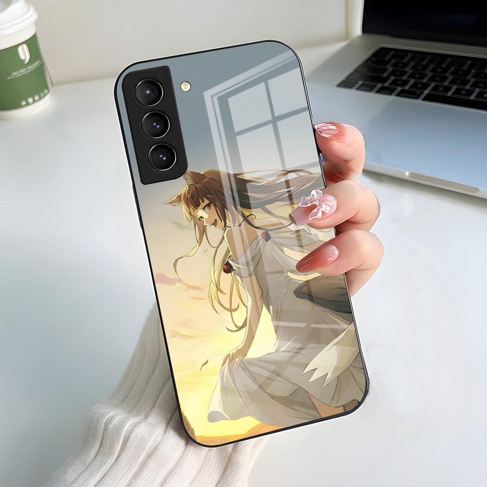 Comics S-Spice And W-Wolf Phone Case For Samsung A56 A36 A26 A16 A15 A25 A35 A55 A14 A34 A24 A54 Glass Case
