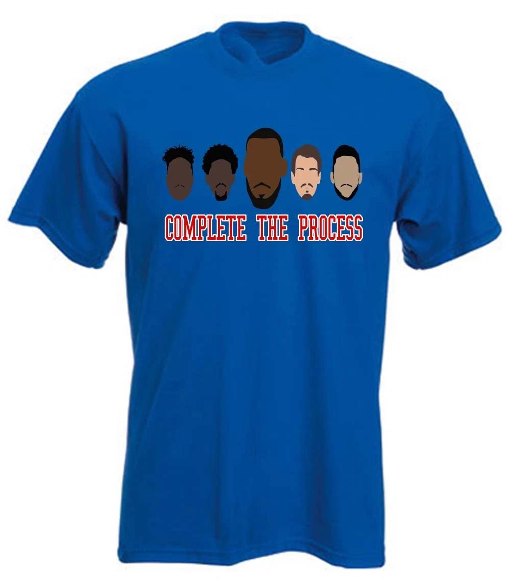 Joel Embiid Lebron James Philadelphia 76ers Complete the Process T-Shirt M