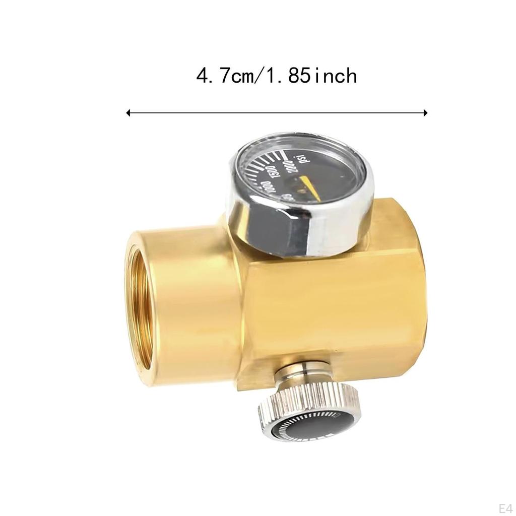 Bottle Cylinder CO2 Refill Connector Adapter Accessories,Compact,Practical Replacement with 2000PSI