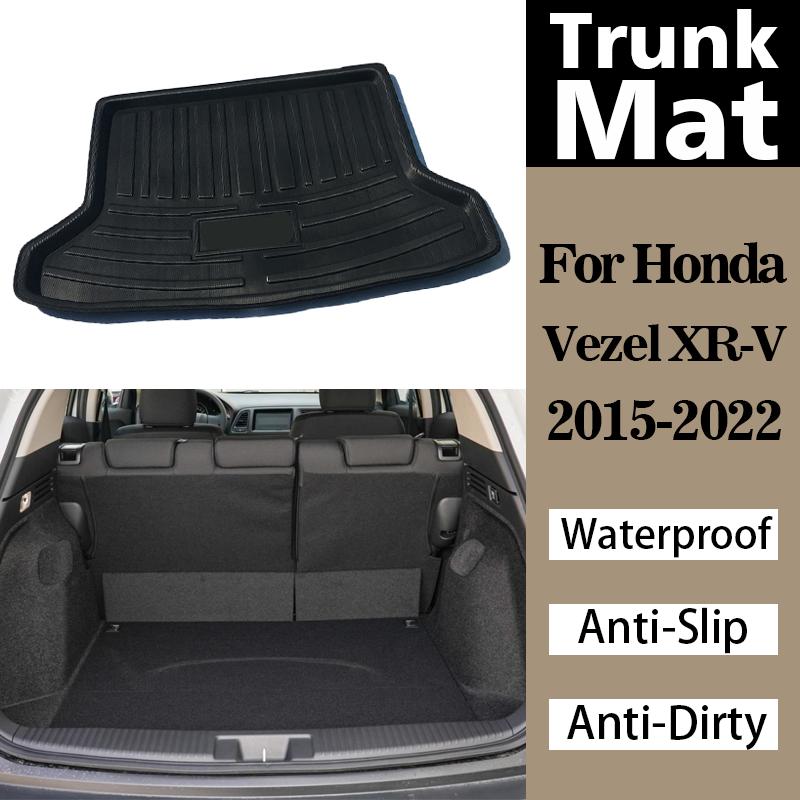 Car Trunk Mats For Honda Vezel XR-V XRV 2015 2016- Trunk Mat High Temperature Resistant Storage Carpet Anti-Slip Waterproof