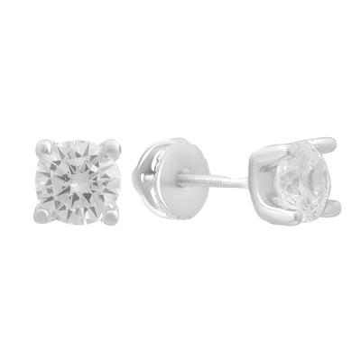 Silver Earrings with Cubic Zirkonia (2191643)