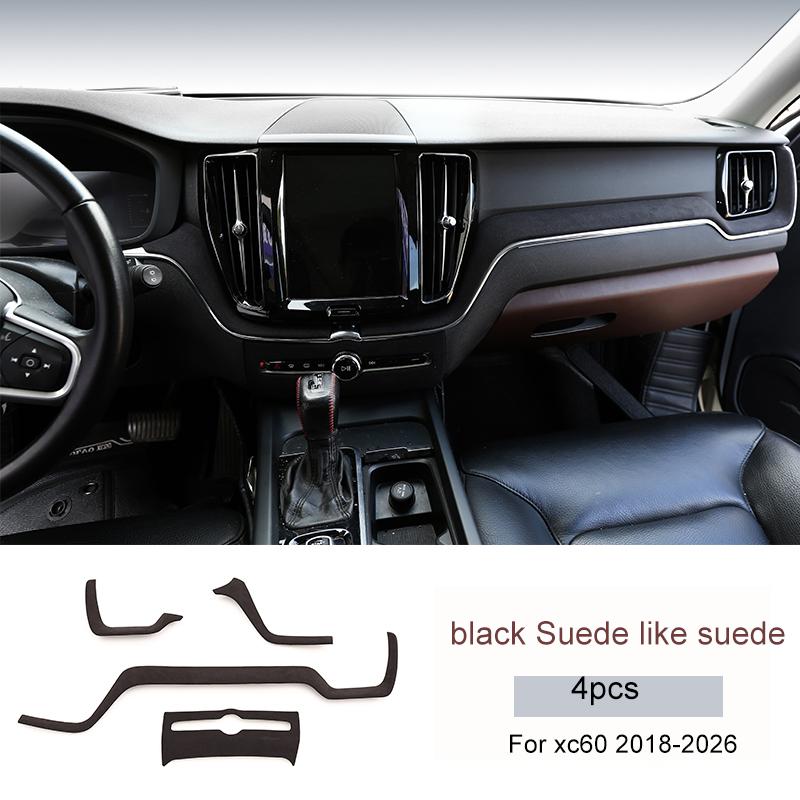 Für Volvo XC60 Innendekoration Mittelkonsolenfolie Wildleder Innenzubehör 2018-2026