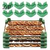 Universell Brickställare 16 st för Frystork Brickor Stapla Upp till 5 Återanvändbara Brickor Utrymmesbesparande Organizer Maskintillbehör Kit