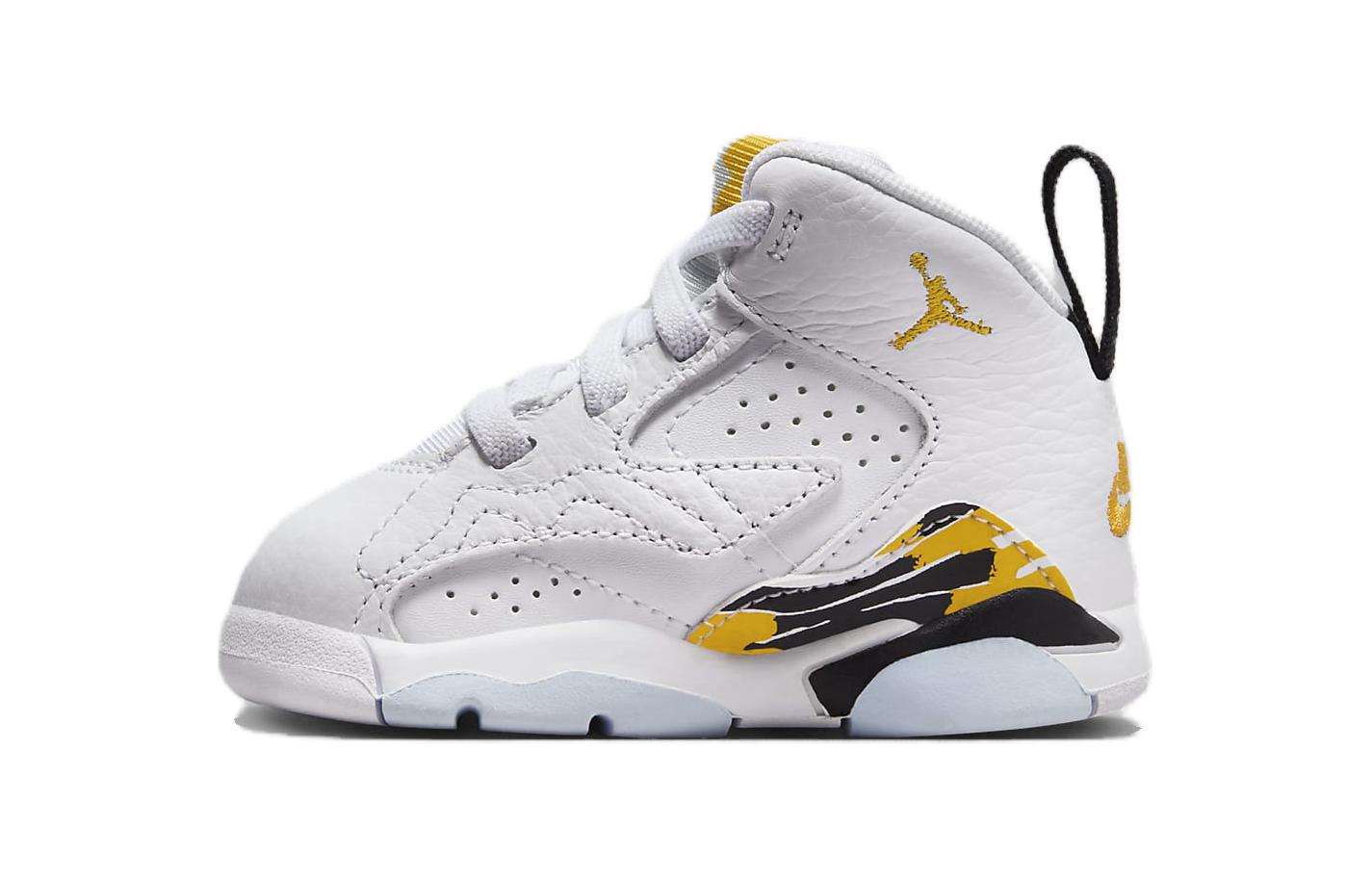 Детские кроссовки Jordan Jumpman MVP, противоскользящие, износостойкие, высокие, для малышей, бело-золотые, для младенцев и малышей DZ5576-107 17