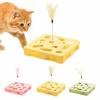 With Ball Cat Teasing Box with Feather Cat Exercise Toy Cat Puzzle Box  Pet Entertainment Supplies