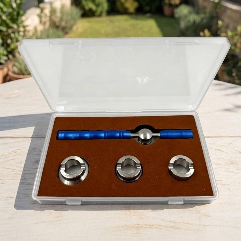 Watch Case Opener with Interchangeable Heads Versatile Hand Tool Long-Lasting