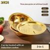 3-In-1 Stainless Steel Kitchen Set, Equipped With Built-in Grinding, Multifunctional Filter, And Mixing Bowl
