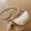 2025 yellow horn bag women's new light luxury niche high-end single shoulder crossbody dumpling bag
