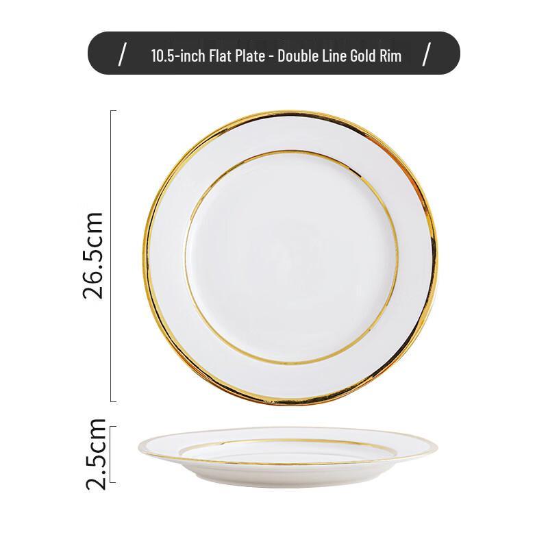 

Ru Han Luxury Ceramic Dumpling & Dinner Plate