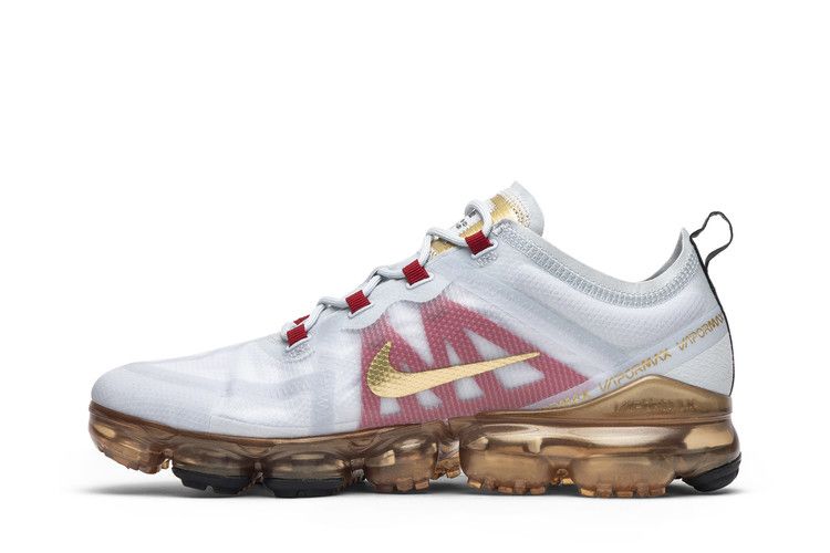 Erkek Spor Ayakkabı Nike Air VaporMax 2019 Çin Yeni Yılı Saf Platin (2019)