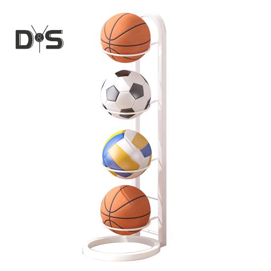 Basketbollsförvaringsställ Vertikalt bollställ Bollförvaringshållare Organizer Platssparande displayställ för volleyboll fotboll fotboll