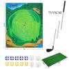 Pgm Djd040  Indoor Mini Golf Suspended Dartboard Practice Outdoor Training Aid Trainer Golf Hitting Mat With Clubs
