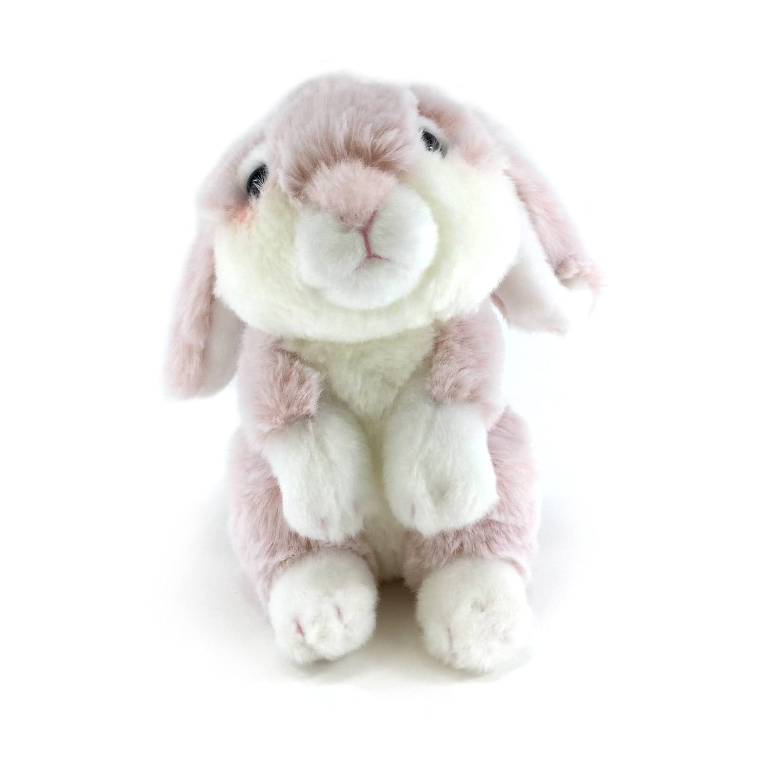 

Милая плюшевая игрушка Пушистый кролик, Маленькая, Стоящая, Светло-розовая, J0071