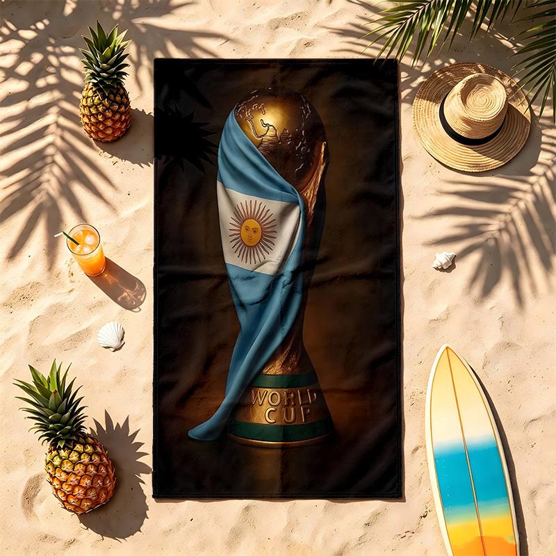 Argentinischer Fußballverband (19) Thema Strandtuch Sandabweisend Weich Und Bequem Geeignet Für Den Pool Camping Yoga Und Tauchen Ein Reise