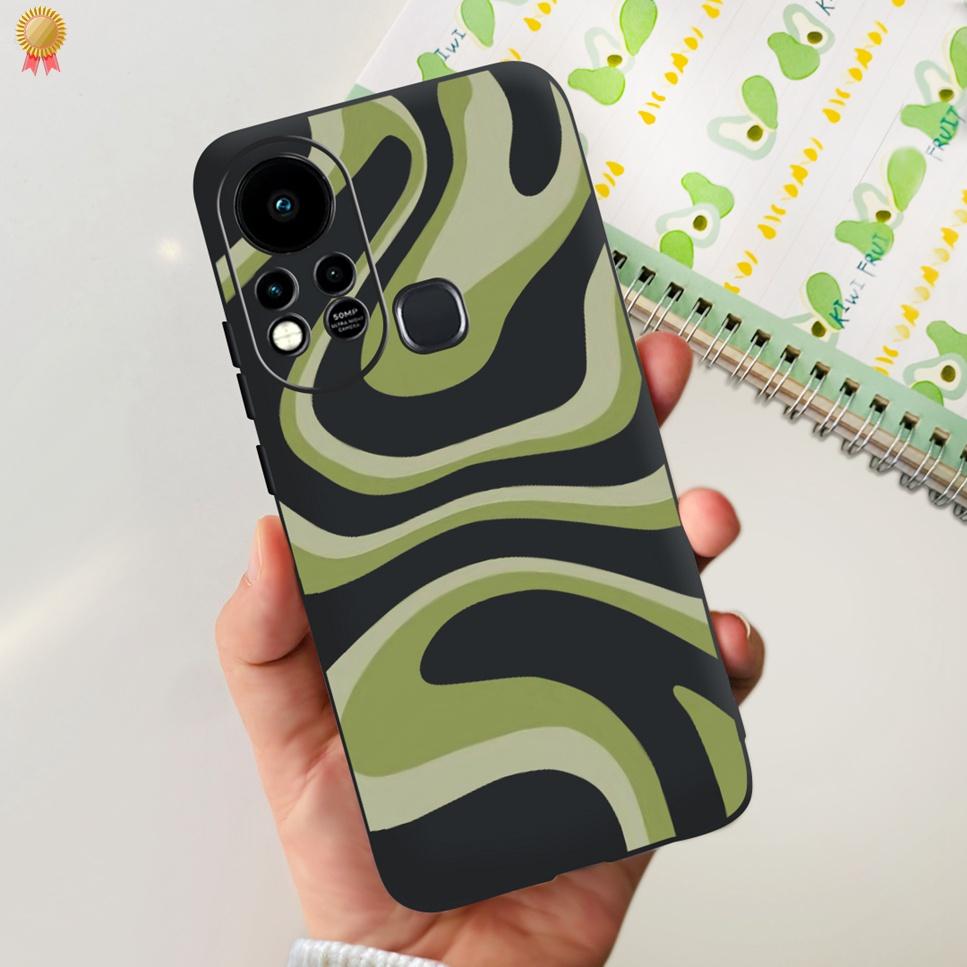 For Infinix Hot 11s Case Back Cover Clear Cute Cat Black Soft Silicone Coque For Infinix Hot11S Hot 11S Phone Case Bumper Fudna