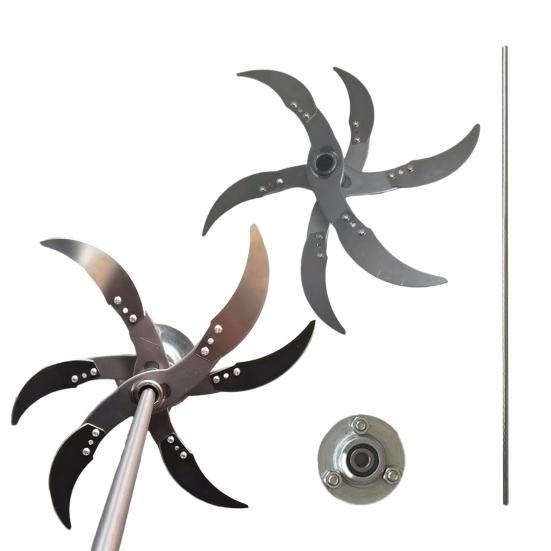 Rustfrie gressklipperblader for elektrisk drill Justerbar diameter Gressklipper Erstatningssett Rustsikker Skarp Grønnsakskuttersett