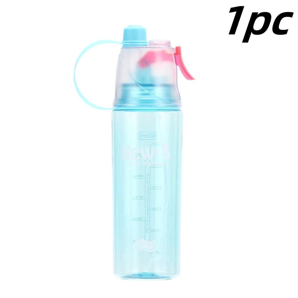 600ML Sports Spray Water Bottle Cooling Spray Cup Portable Outdoor Drinkware Large Capacity Fitness Travel Climbing Supplies