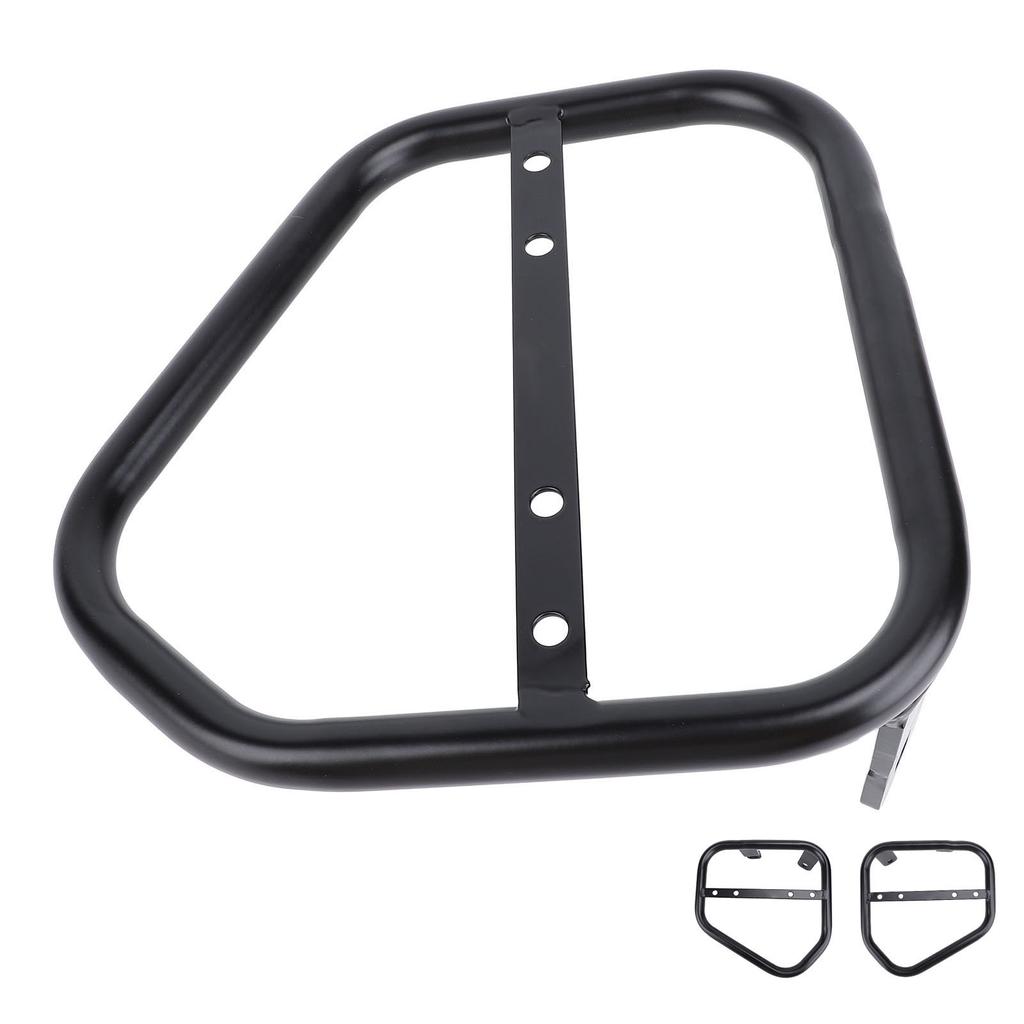 Motorcycle Side Trunk Bag Bracket Extra Storage Iron Motorcycle Side Mount Luggage Shelf for Scrambl