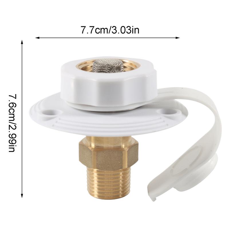 RV Water Fill Port With Vent Camping Trailer Water Filler RV Water Inlet Hatch Replacement Sturdy Versatile Water Inlet Hatch