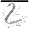 Pack of 4 Sturdy Metal Stocking Holders Home Accessoyr for Christmas Fireplaces Decoration and Holiday Mantels Hook