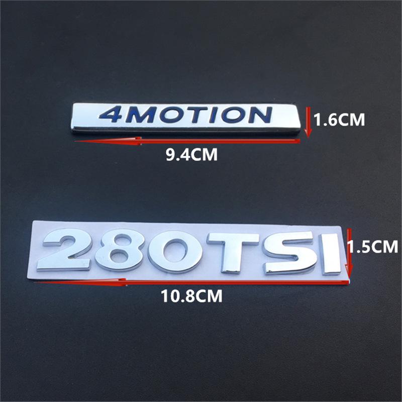 Adesivi Metallici/Emblemi Posteriori per Sagitar, CC, Magotan, New Bora, New Lavida, New Passat e Modelli TSI.