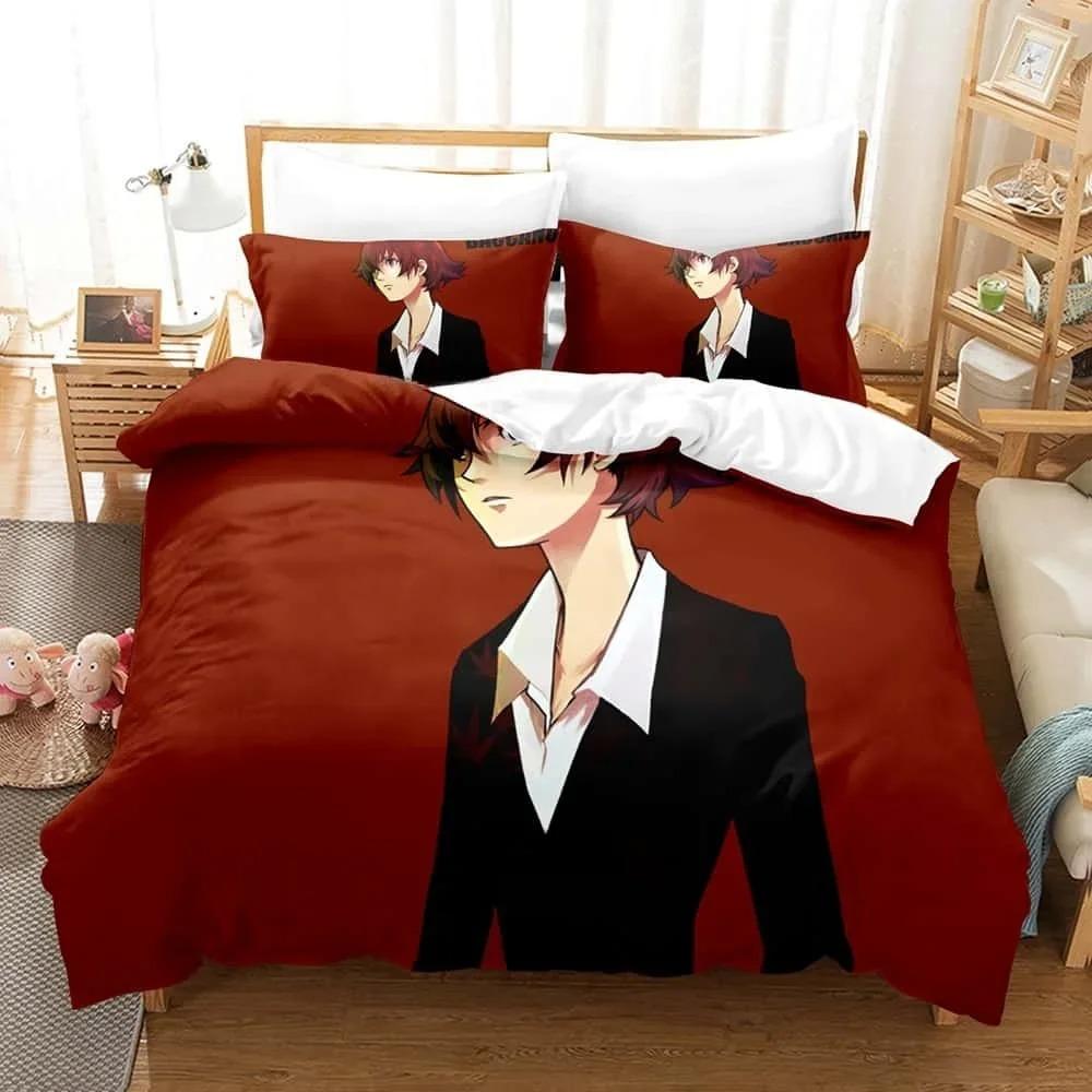 Durable Classic 3D Print Anime Bed Baccano Size Adult Kid Bedroom Sets Single Twin Full Queen King Quilt